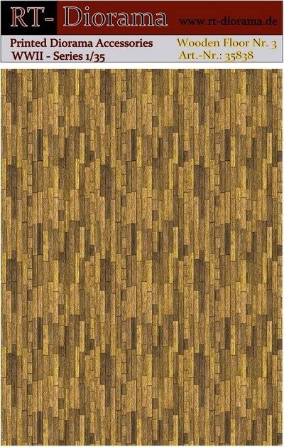 RT-Diorama 35838 Printed Accessories: Wooden Floor Nr.3 1/35
