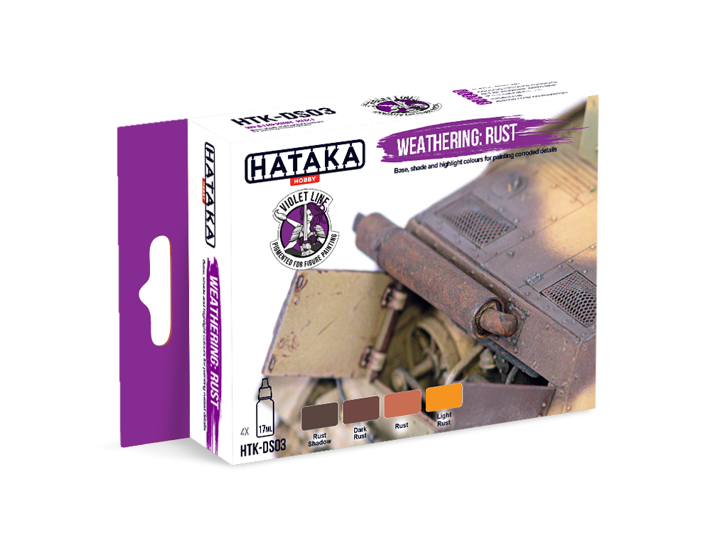 Hataka HTK-DS03 Weathering: Rust 4x17ml – imagen 2