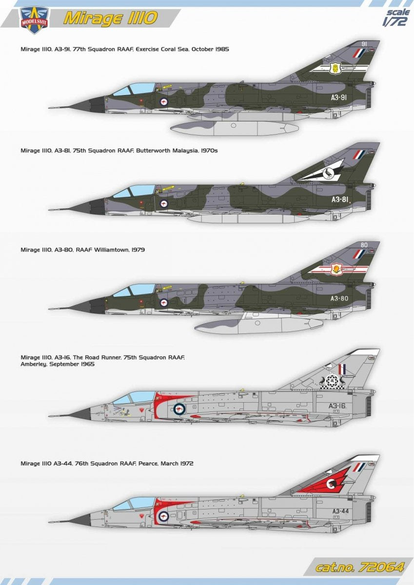 Modelsvit 72064 Intercepteur Mirage IIIO 1/72 – image 3