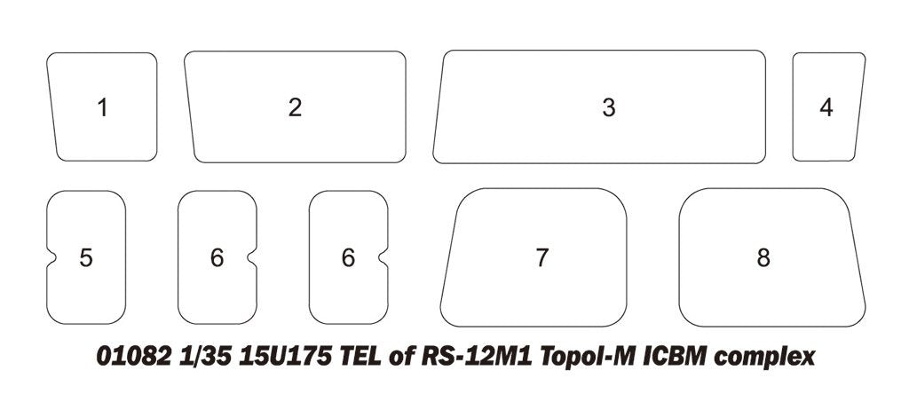 Trumpeter 01082 15U175 TEL of RS-12M1 Topol-M ICBM complex 1/35 – Bild 28