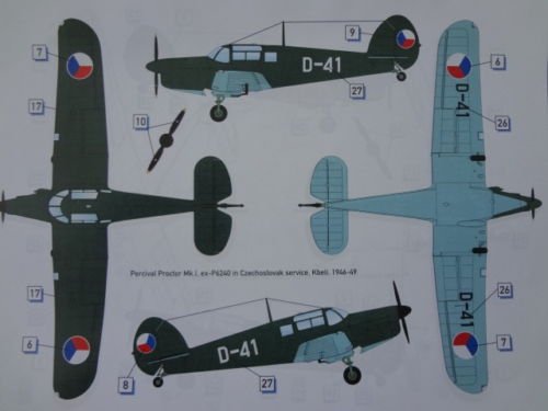 Dora Wings 72003 Percival Proctor Mk.1 Czechoslovakia 1/72 – Bild 2