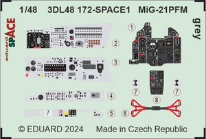 Eduard 3DL48172 MiG-21PFM grey SPACE EDUARD 1/48 – imagen 4