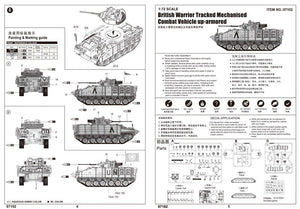 Trumpeter 07102 British Warrior Tracked Mechanised Combat Vehicle up-armored 1/72 – immagine 3