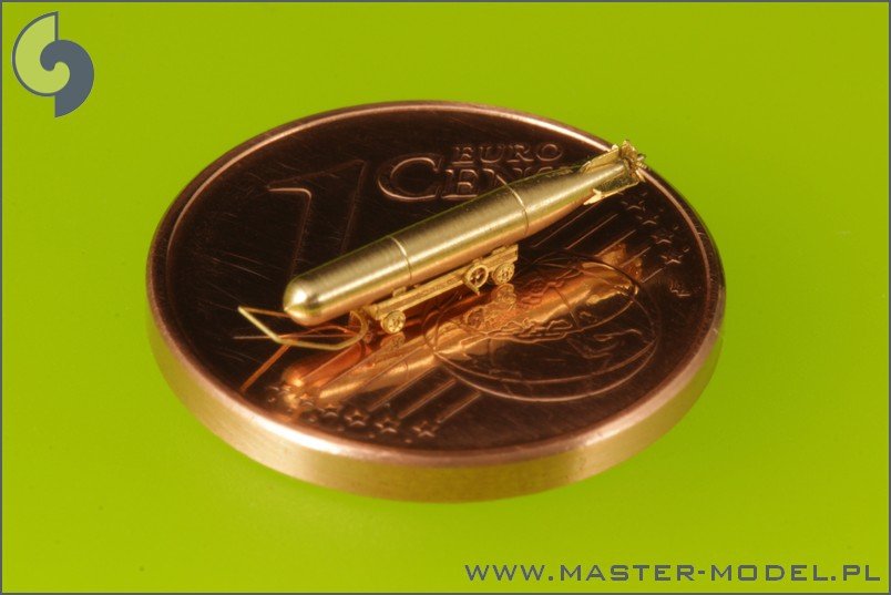 Master SM-350-072 USN Airborne torpedoes Mark 13 (22.4in) with trolleys - early type (10 pcs) – imagen 6