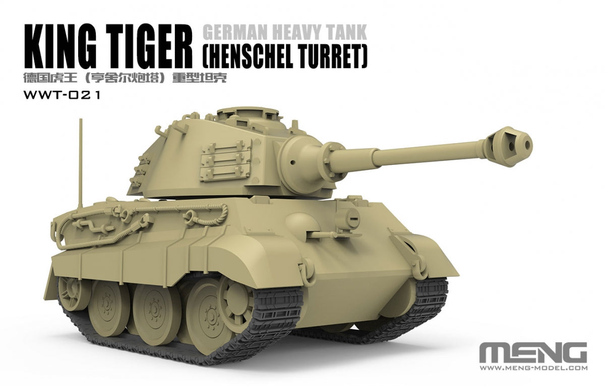 Meng Model WWT-021 World War Toons King Tiger (Henschel Turret) German Heavy Tank – imagen 2