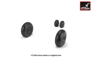 Armory Models AW72058 Mil Mi-6 Hook wheels w/ weighted tires 1/72 – imagen 4