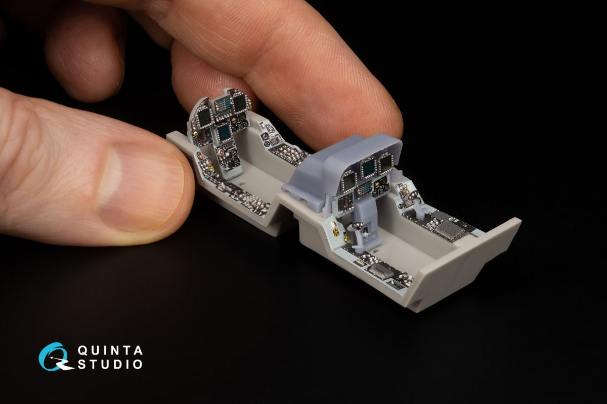 Quinta Studio QDS+48347 FA-18D late 3D-Printed coloured Interior on decal paper (Hasegawa) (with 3D-printed resin parts) (Small version) 1/48 – imagen 10