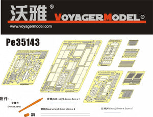 Maquette Voyager PE35143 Pzkpfw 38t AusfG de la Seconde Guerre mondiale (pour DRAGON 6290) au 1/35