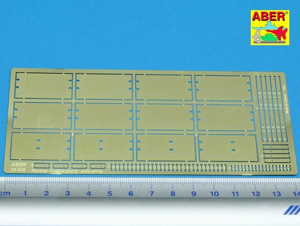 Aber 35A008 Jupes latérales pour Panther Ausf.A, D, Bergepanther (1/35) – image 2