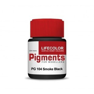 Lifecolor PG104 Powder pigments Smoke black 22ml – immagine 2
