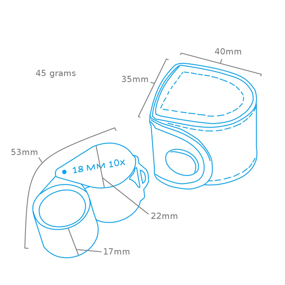 Modelcraft POP1490-B Double Lens Jewellers Loupe – imagen 2