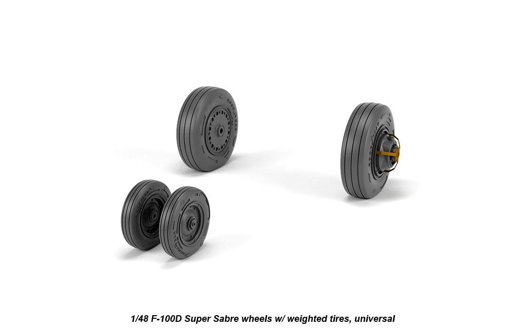 Armory Models AW48316 F-100D Super Sabre wheels w/ weighted tyres 1/48 – Bild 3