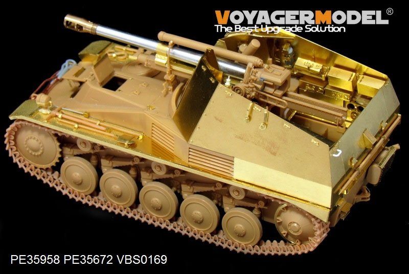 Voyager Model PE35958 WWII German self-propelled howitzer Wespe basic For TAMIYA 35200/35358 1/35 – immagine 4