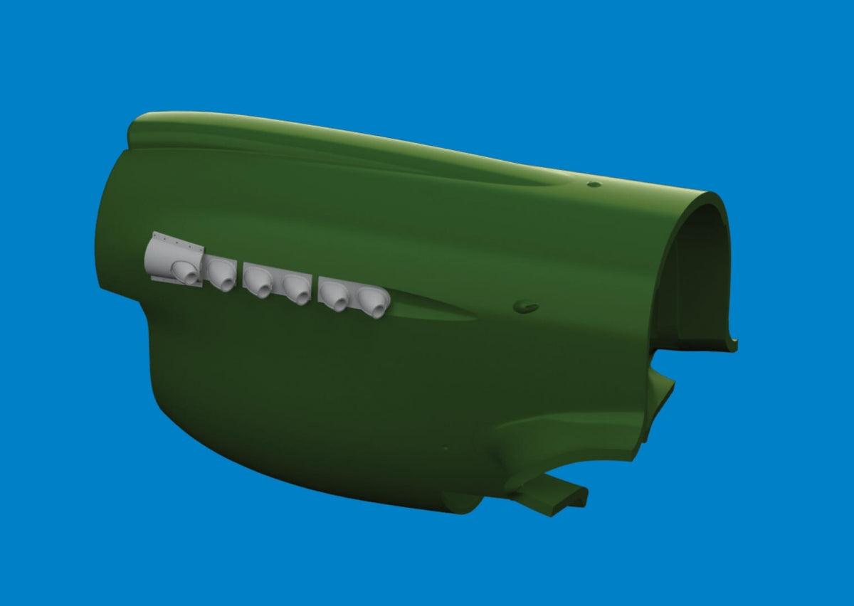 Eduard 6481099 P-40 cold weather exhaust stacks rounded PRINT EDUARD 1/48 – zdjęcie 2