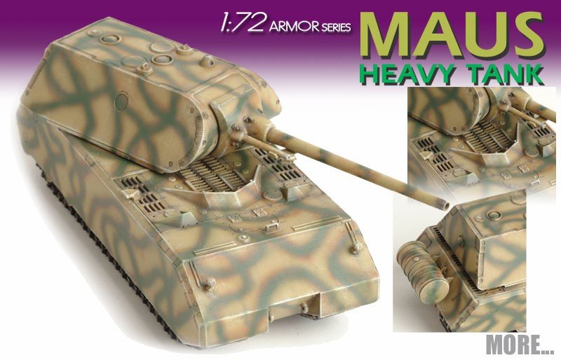 Dragon 7255 Char lourd allemand Maus (1/72) – image 3