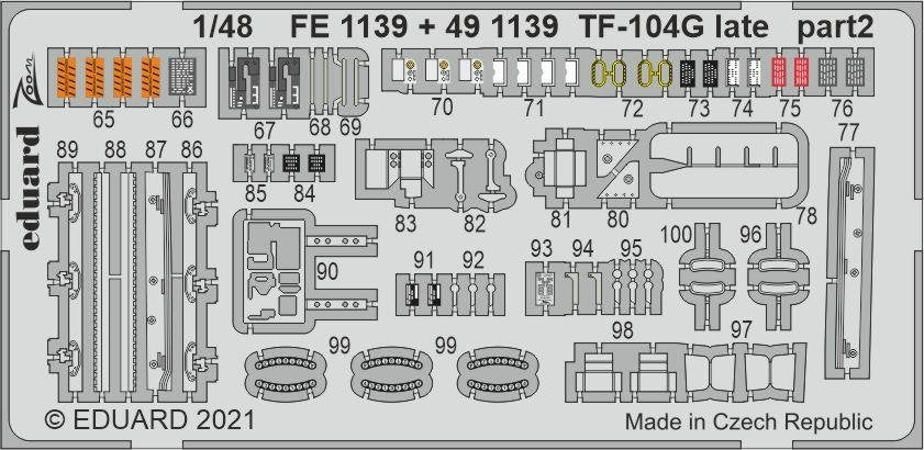 Eduard 491139 TF-104G late for Kinetic Model 1/48 – imagen 3