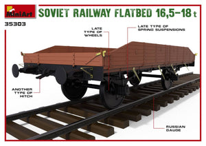 MiniArt 35303 Soviet Railway Flatbed 16,5-18t 1/35 – imagen 3