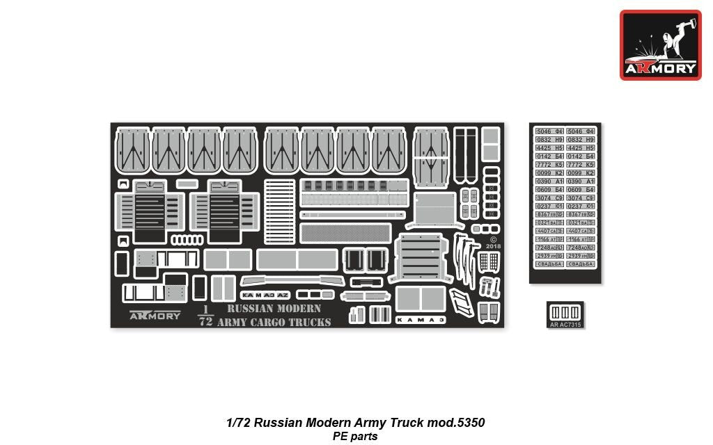 Armory Models 72407-R Russian Modern 6×6 Military Cargo Truck mod.5350 1/72 – imagen 6
