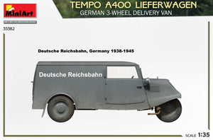 MiniArt 35382 TEMPO A400 LIEFERWAGEN. GERMAN 3-WHEEL DELIVERY VAN 1/35 – imagen 5