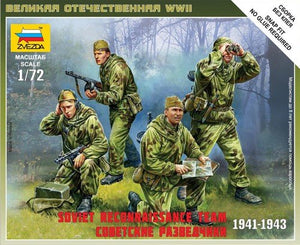 Zvezda 6137 Soviet Reconnaissance Team (1941-1943) Art of Tactic series 1/72