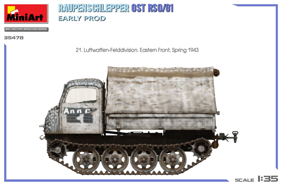 Miniart 35478 RAUPENSCHLEPPER OST RSO/01. EARLY PROD 1/35 – immagine 10