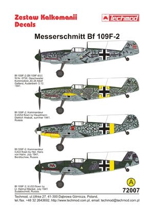 Techmod 72007 - Messerschmitt Bf 109F-2 1/72 – imagen 2