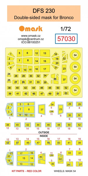 Omask 57030 DFS 230 double-sided mask (for Bronco) 1/72 – imagen 2