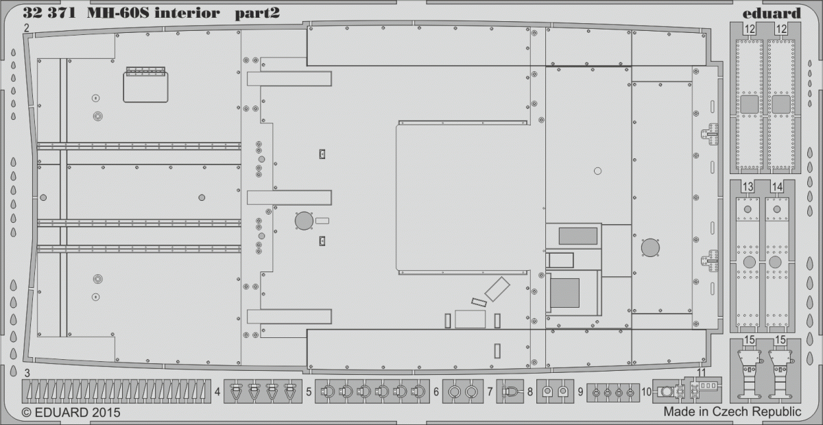 Eduard 32371 MH-60S interior 1/35 ACADEMY – imagen 2