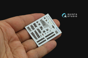 Quinta Studio QD72091 F-4D 3D-Printed &amp;amp; coloured Interior on decal paper (Fine Molds) 1/72 – imagen 4
