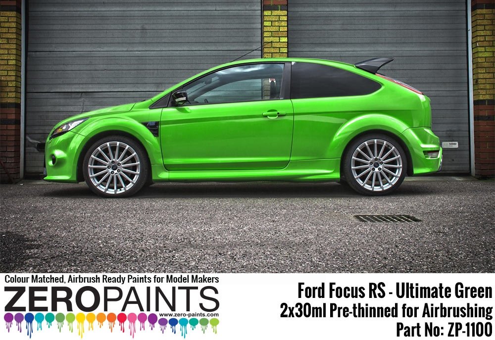 Peinture Zero Paints ZP-1100 Ford Focus RS Vert Ultime 2 x 30 ml – image 2