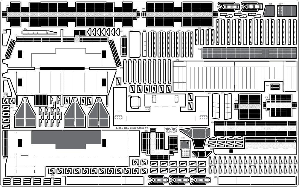 Pontos 35004F1 USS CV-10 Yorktown 1944 Detail Up Set 1/350 – zdjęcie 18