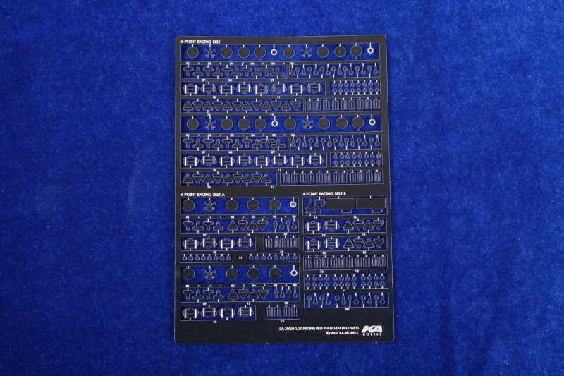 KA Models KA-20001 6&amp;amp;4 POINT RACING SEAT BELT ETCHED PARTS ( pasy bezpieczeństwa ) 1/20 – Bild 2