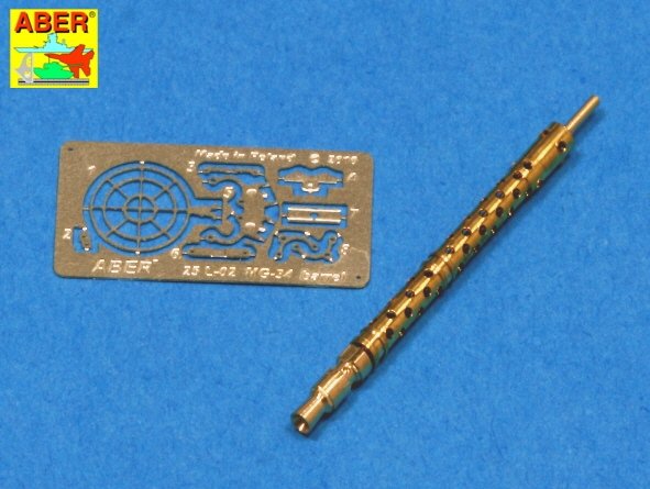 Aber 25L-02 Turned barrel for German machine gun MG34 1/25