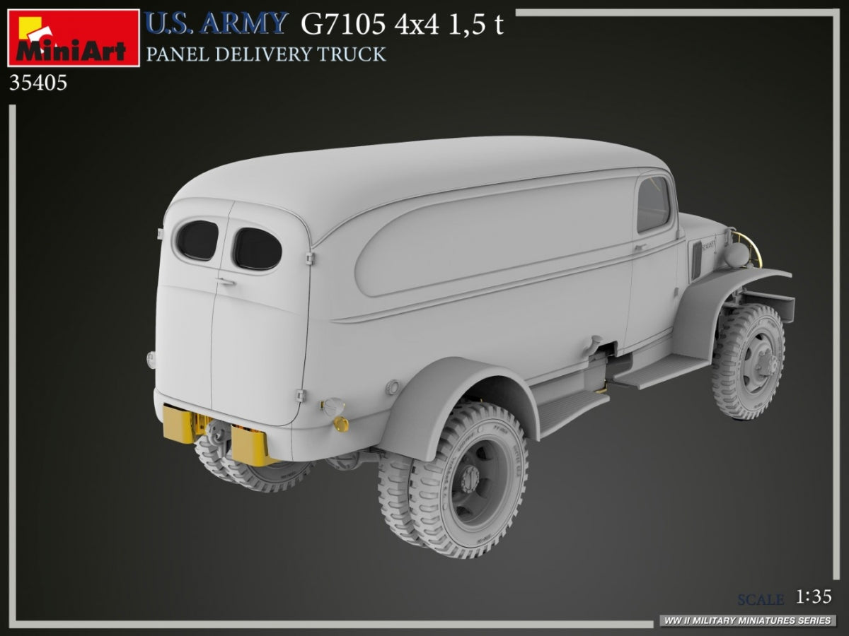 MiniArt 35405 U.S. ARMY G7105 4х4 1,5 t PANEL DELIVERY TRUCK 1/35 – imagen 22