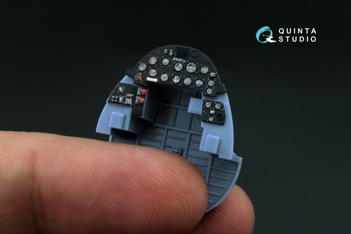 Quinta Studio QD48111 F4U-1A Corsair 3D-Printed &amp;amp; coloured Interior on decal paper (for Tamiya kit) 1/48 – imagen 5