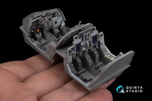 Quinta Studio QD48270 EA-6B Prowler (ICAP II) 3D-Printed &amp;amp; coloured Interior on decal paper (Kinetic) 1/48 – imagen 13