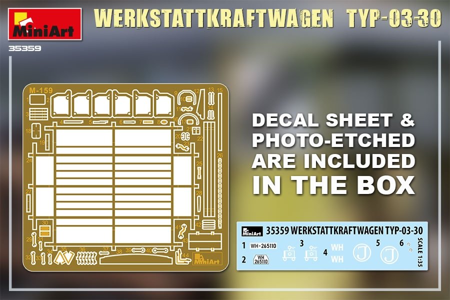MiniArt 35359 WERKSTATTKRAFTWAGEN TYP-03-30 1/35 – immagine 3