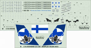 ModelMaker Decals D48177 Finnish F/A-18C Display Team 2022 1/48 – imagen 2