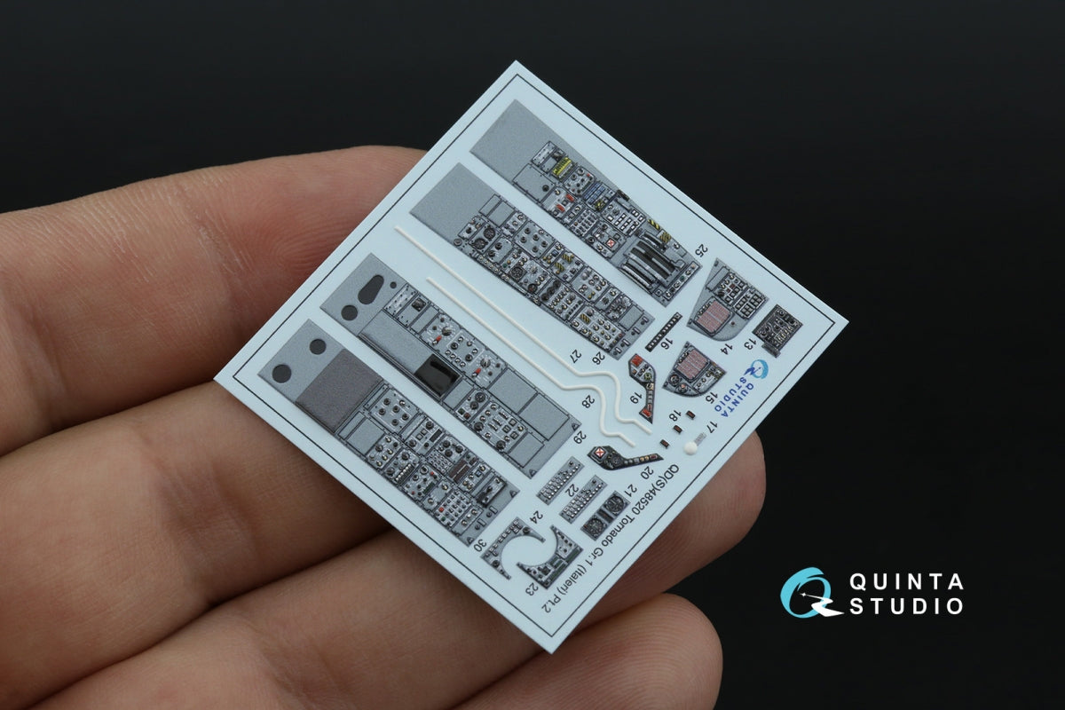 Quinta Studio QD+48520 Tornado Gr.1 3D-Printed &amp;amp; coloured Interior on decal paper (Italeri) (with 3D-printed resin parts) 1/48 – Bild 4
