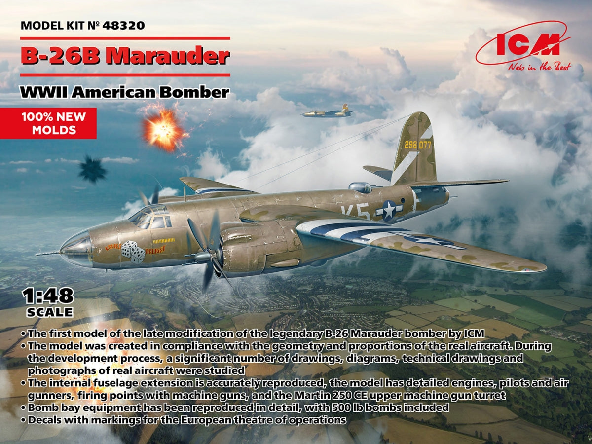 ICM 48320 B-26B Marauder WWII American Bomber 1/48 – imagen 2