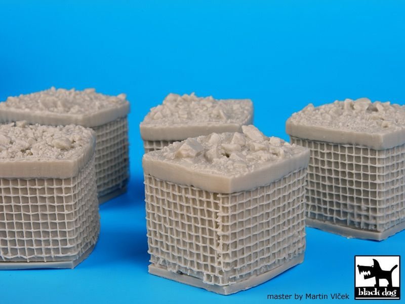 Black Dog D35015 Sandbag armored wall 1 1/35 – imagen 3