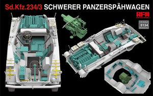 Modèle de champ de seigle 5134 Sd.Kfz. 234/3 Schwerer Panzerspahwagen 7.5cm Stummel 1/35 – image 4