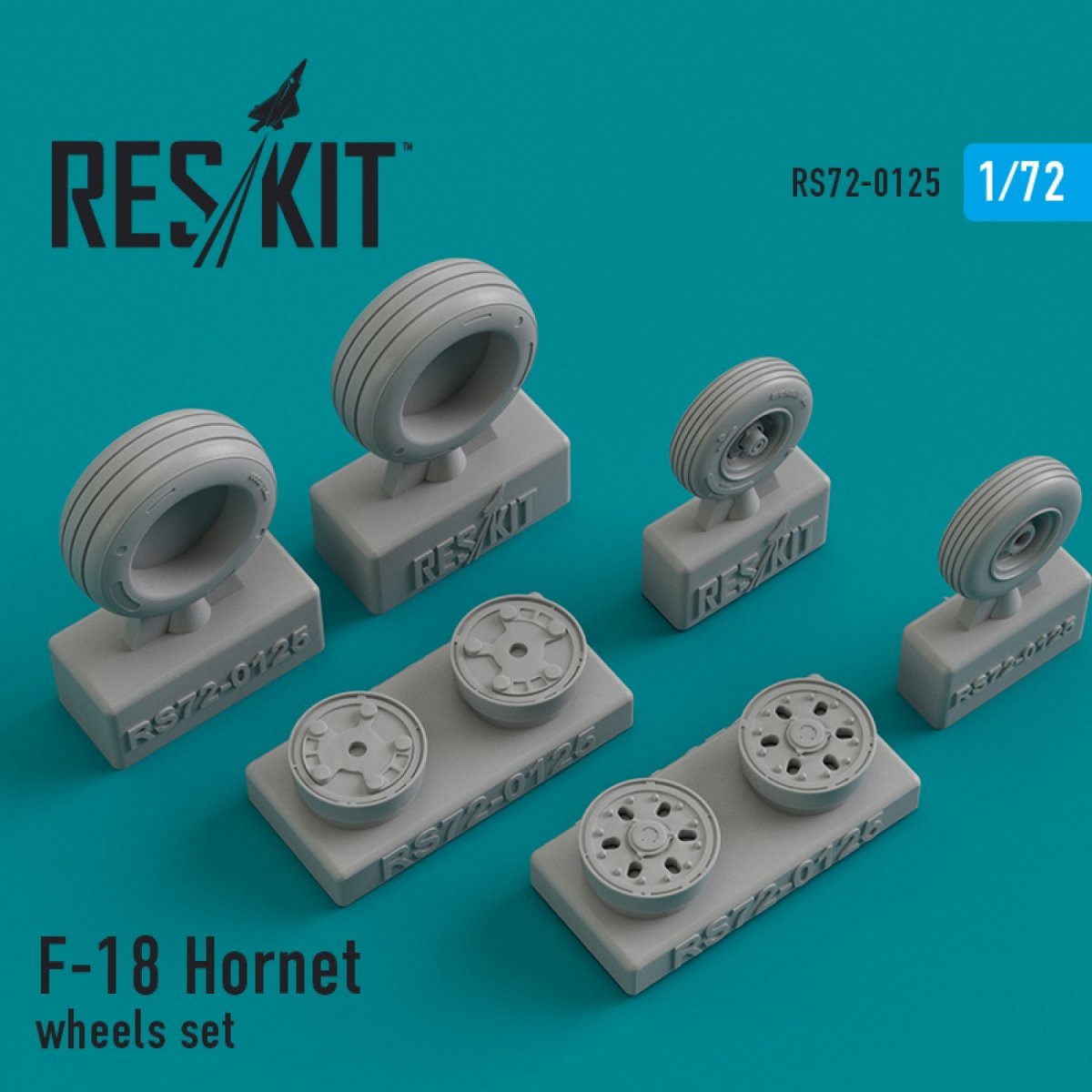 RESKIT RS72-0125 F/A-18 "HORNET" WHEELS SET 1/72