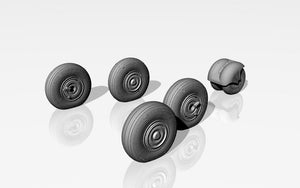 Armory Models AW48026 Mikoyan MiG-31 Foxhound wheels w/ weighted tires 1/48 – immagine 5