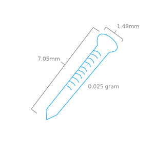 Modelcraft PPU8174-PG Brass Pins For Pin Pusher PPU8174 x 100 – imagen 2
