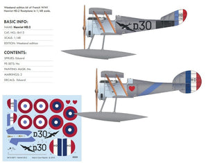 Eduard 8413 French WWI Hanriot HD.2 floatplane Weekend edition 1/48 – imagen 2