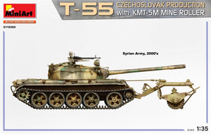 MiniArt 37092 T-55 CZECHOSLOVAK PRODUCTION with KMT-5M MINE ROLLER 1/35 – zdjęcie 5