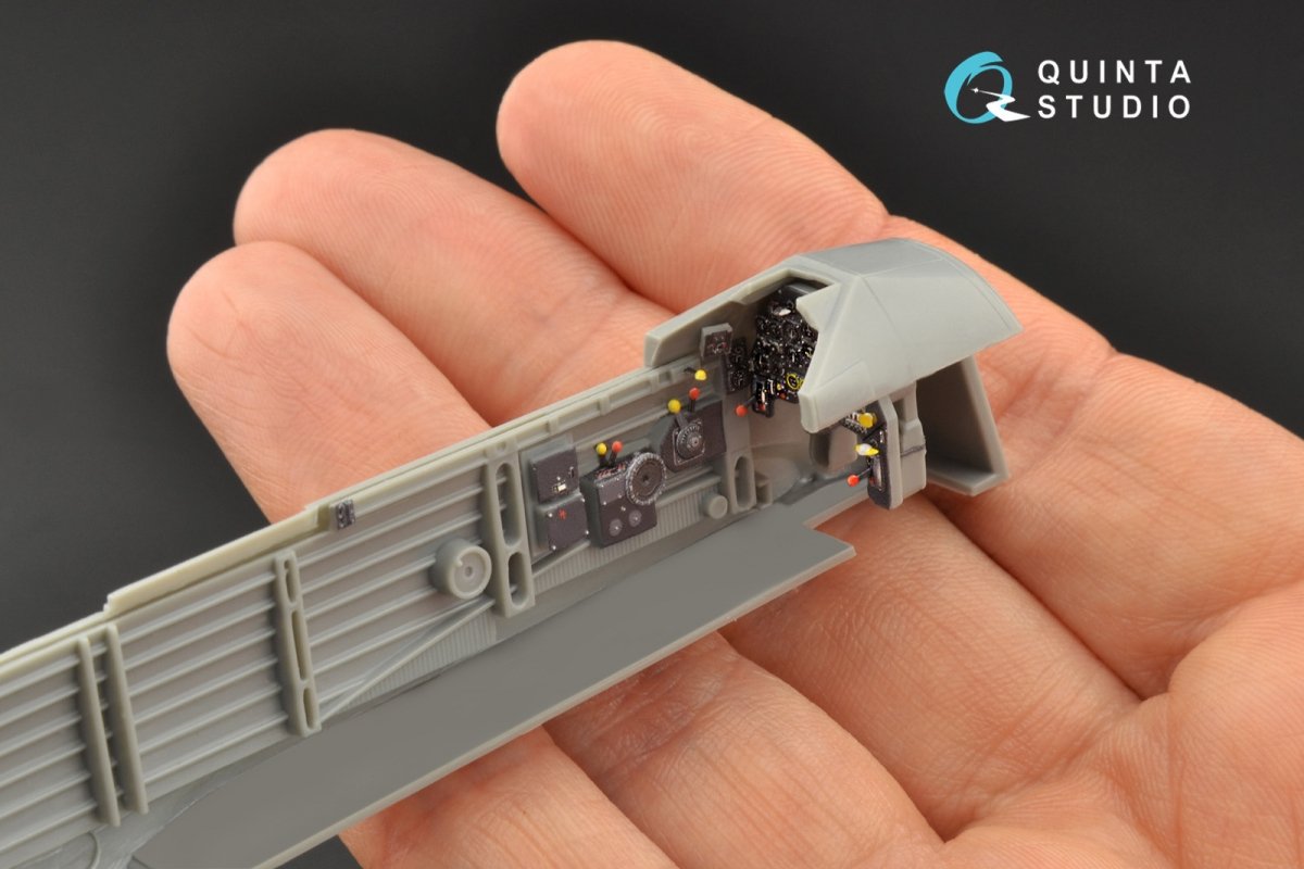 Quinta Studio QD48098 Ju 87B-2/R-2 3D-Printed &amp;amp; coloured Interior on decal paper (Hasegawa) 1/48 – imagen 4
