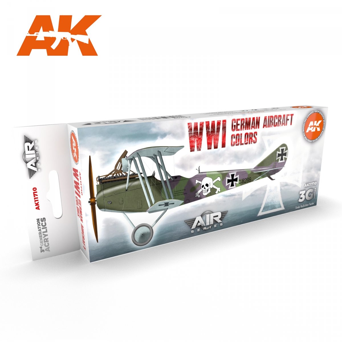AK Interactive AK11710 WWI GERMAN AIRCRAFT COLORS 8x17 ml