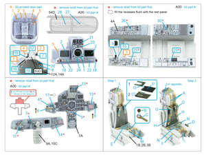 Quinta Studio QD+48520 Tornado Gr.1 3D-Printed &amp;amp; coloured Interior on decal paper (Italeri) (with 3D-printed resin parts) 1/48 – Bild 6